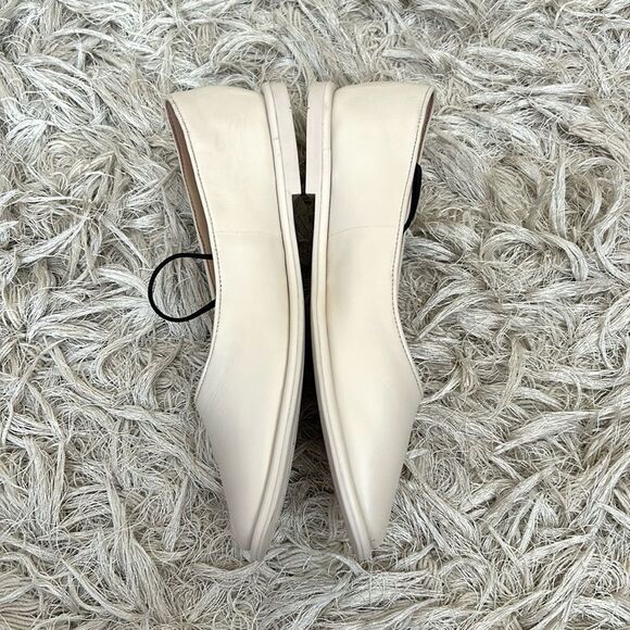 NWOB Coach Emilia Mary-Jane Square Toe Leather Ballet Flats in Chalk size 6 - Picture 9 of 13